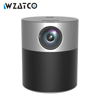 WZATCO E9A Mini Projektor Android 9.0 Full HD 1920*1080P, WIFI, Blutooth Beamer 4k Video Smart LED Projektory pre Domáce Kino