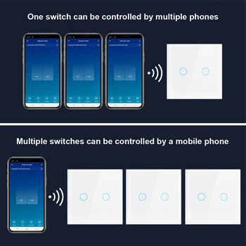 Horúce！ZigBee Stenu Touch Smart Light Switch Č Neutrálne Nedd Č Kondenzátor Inteligentný Život/Tuya Pracuje S Alexa Domov Hub Potrebné