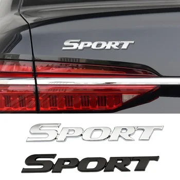 Pre Toyota Yaris Corolla Camry Highlander CHR 3D Kovové Auto Písmená Logo ŠPORT Znak Kmeňa Odznak Odtlačkový Šport Nálepky Príslušenstvo