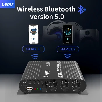 LEPY LP-838USB Bluetooth výkonové Zosilňovače 2.1 3 Kanál Super Bass USB Bezstratové Prehrávanie Hudby Pomocou Diaľkového Ovládania Digitálneho BT5.0 Amp
