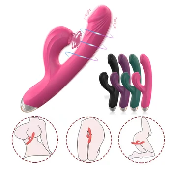 10 Režimy G-Spot Vibrátor Silný Ženský Klitoris Klitorisu Vákuové Prísavky Stimulátor Dildo Sexuálne Hračky, Vodotesný pre Ženy, Dospelých Tovaru