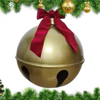 Vianočné Nafukovacie Lopty Dekor Veľké Vianočné Gule, Ozdoby Veľký Zvon Tvar Zavesiť Zdobené Gule domova dodávky